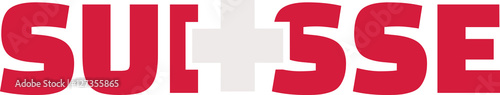 Switzerland flag word - Suisse