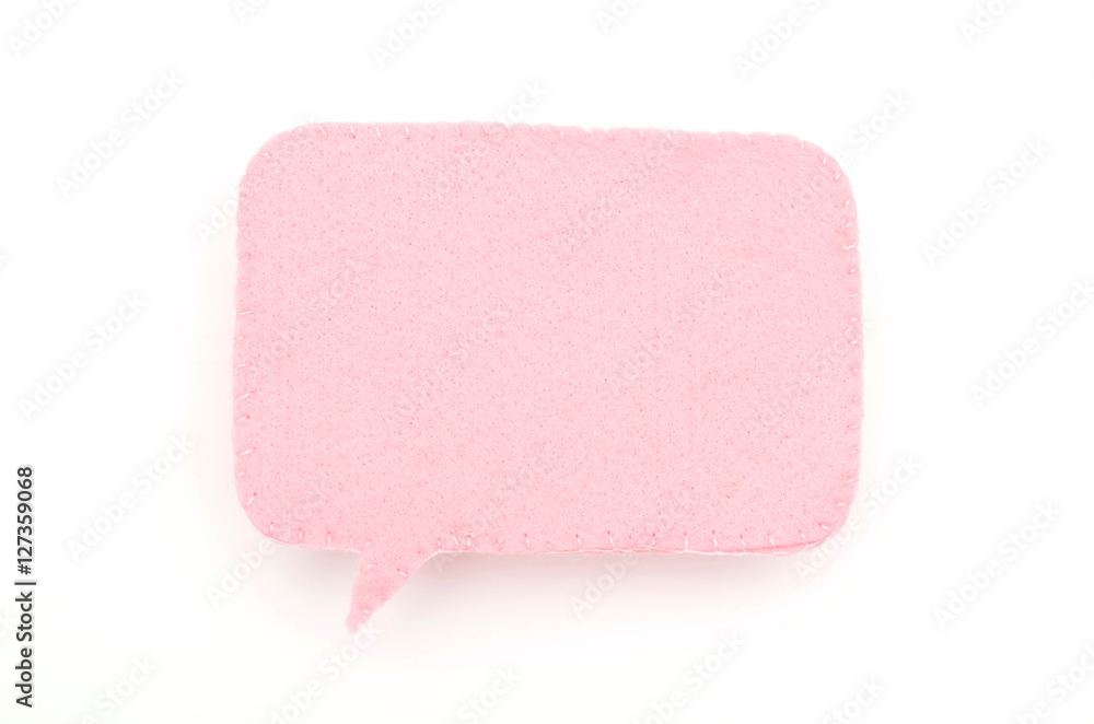 フェルトのふきだし（ステッチ）