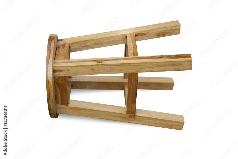 Wooden chair isolated on white background. Stock Photo | Adobe Stock