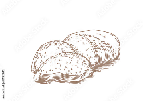 Pieces of white loaf