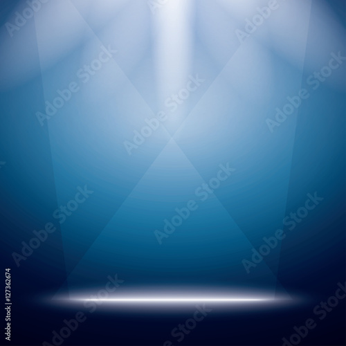 Abstract Background with Bright Stage Light Rays.