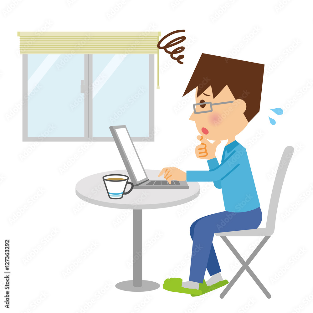 男性　PC　困る