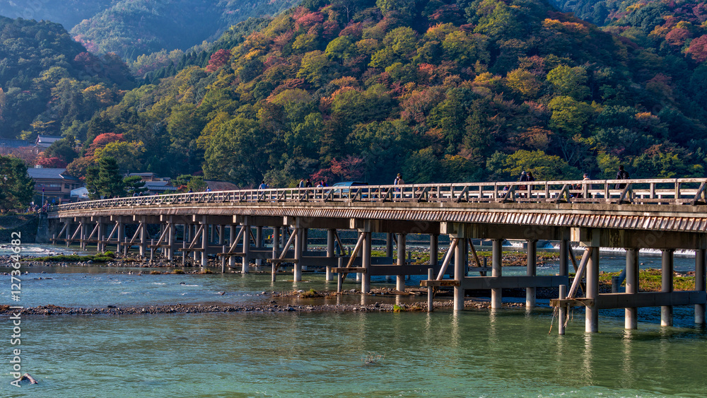 Togetsukyo bridge at Arashiyama, Japan