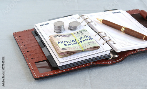 Concept of investment in a mutual fund with Indian currency, which is rupees.