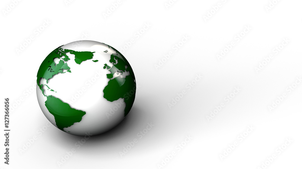 Illustration of Earth globes isolated on white background.
