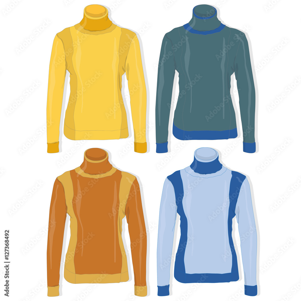 Knitted sweater. Isolate on white. Knitted sweater. Isolate on white.