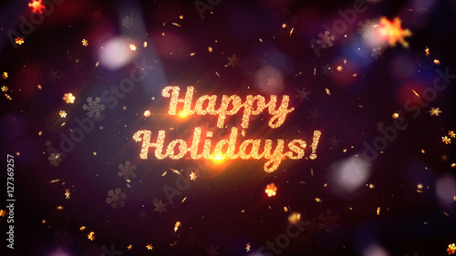 Winter holidays 3d rendering theme. Christmas mood.