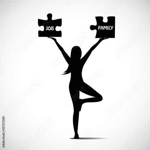 job family yoga frau