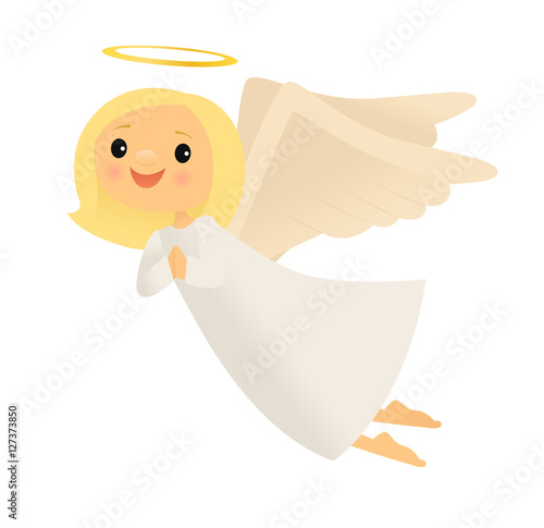 Simple smiling angel