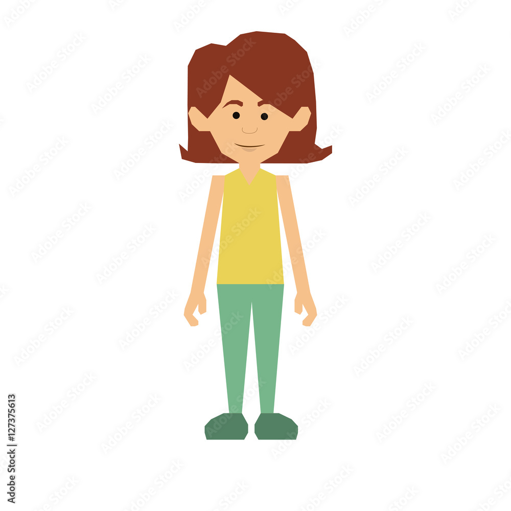 woman cartoon icon image vector illustration design 