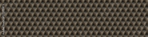 3d illusion of yellow seamless cubes pyramid, abstract pattern. Digital illus...