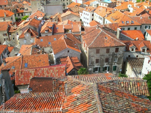 Tapety artystyczne Red old rooftops