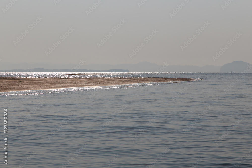 Beach in Sea when water down Beach in Sea when water down