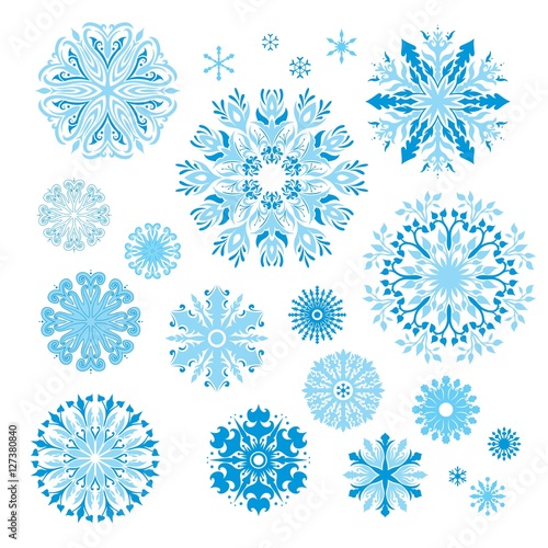 Vector Creative Snowflakes Set