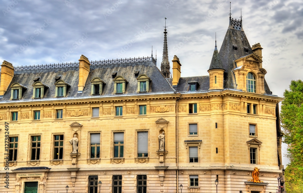 The Palais de Justice in Paris, France