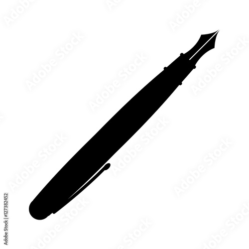 isolated office pen icon vector illustration graphic design