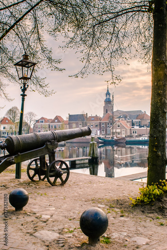 Overlooking the historic port of blokzijl, photo