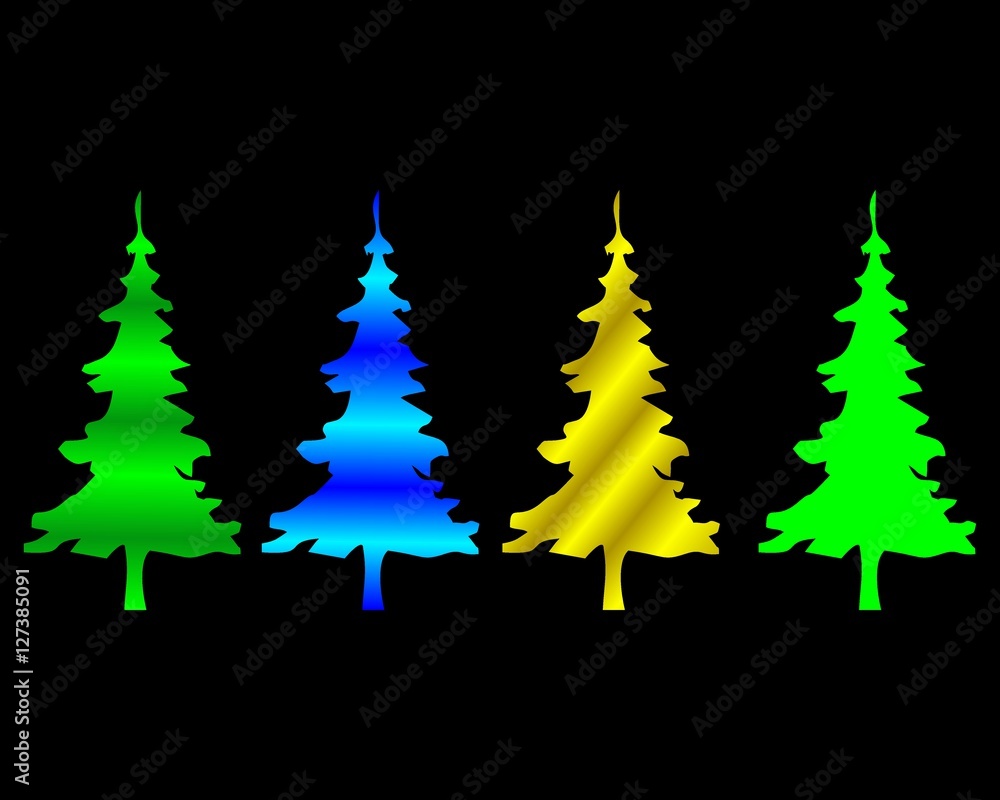 Obraz premium fir, pine, logo