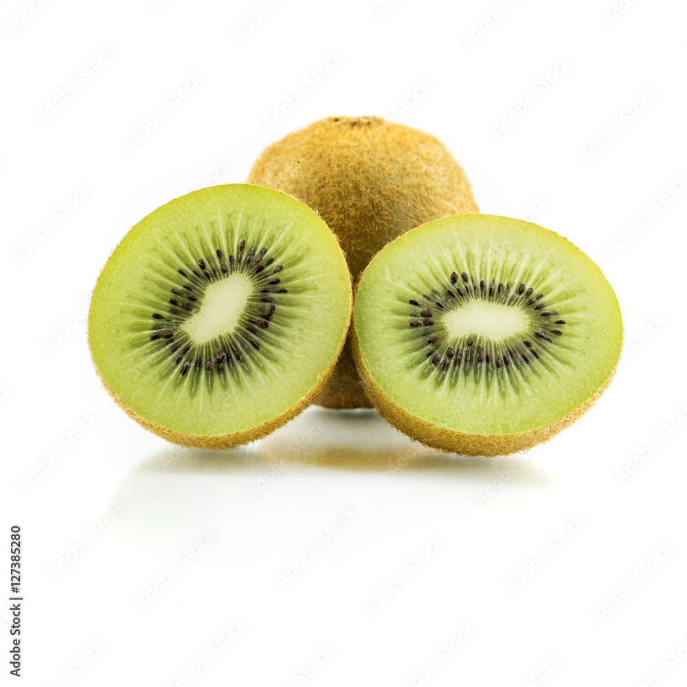 sliced Kiwi fruit isolated on white background cutout sliced Kiwi fruit isolated on white background cutout