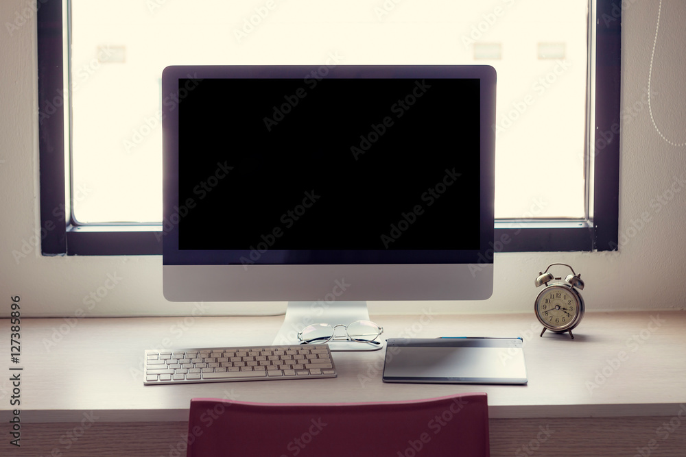 Fototapeta premium Design Studio Creativity Ideas Wood Palette Decoration.