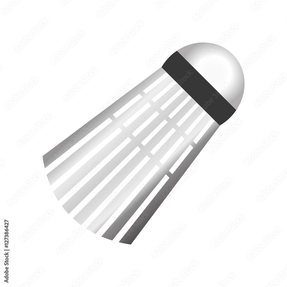 badminton birdie ball icon vector illustration graphic design Stock