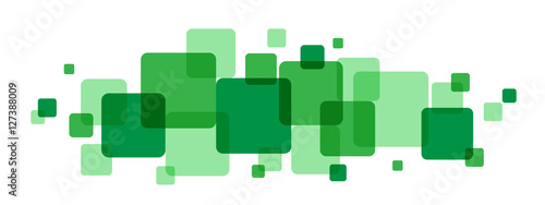 OVERLAPPING GREEN SQUARES BANNER