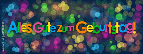 "ALLES GUTE ZUM GEBURTSTAG" Karte 
