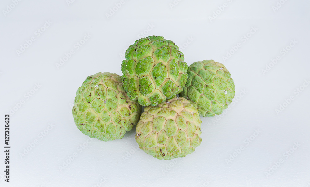 Obraz premium Fresh custard apple isolated