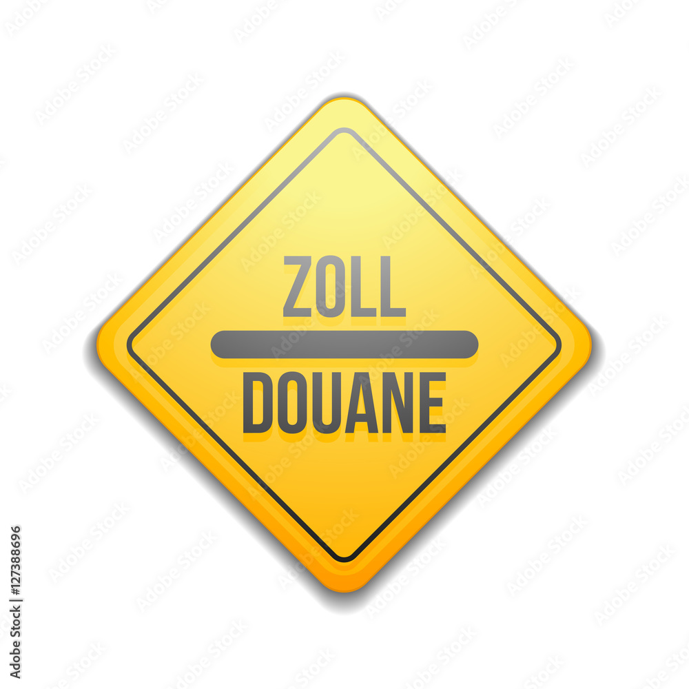 Customs sign (non-English text - Customs) Customs sign (non-English text - Customs)
