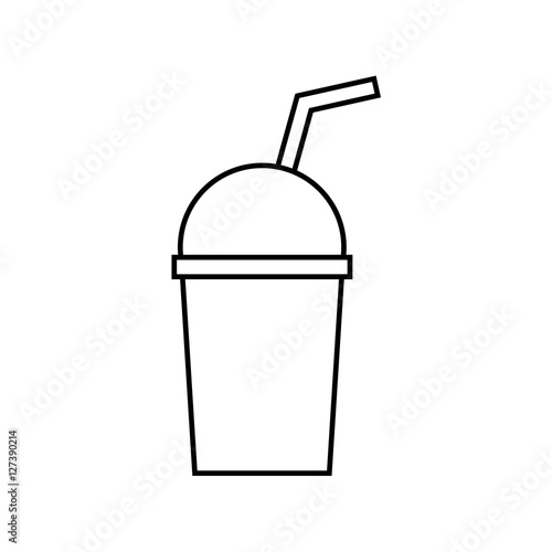 plastic cup dome icon vector illustration graphic design