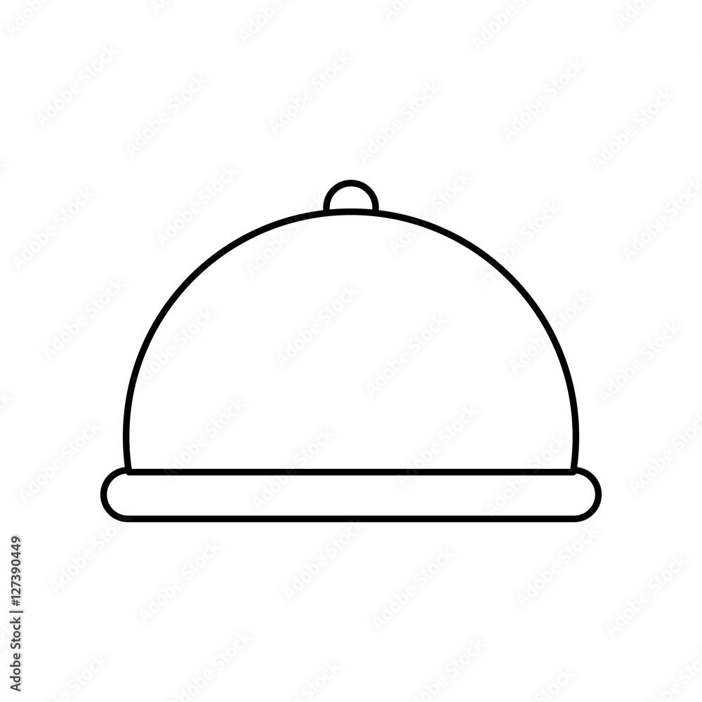 restaurant dome cloche icon vector illustration graphic design restaurant dome cloche icon vector illustration graphic design