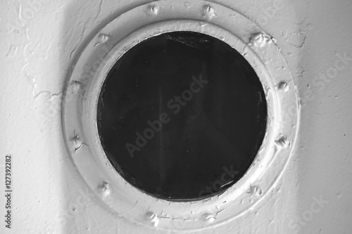 abstract grunge background porthole on a boat
