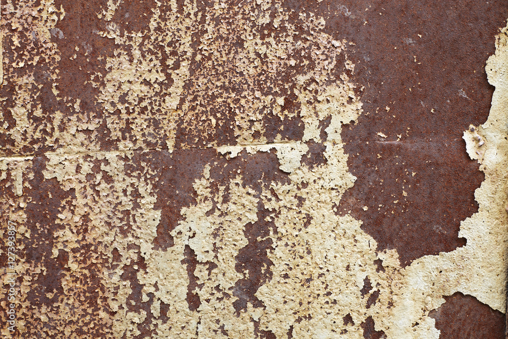 Strongly rusty metal Strongly rusty metal