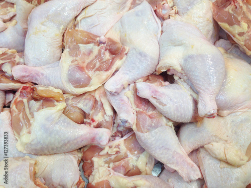 Fresh chicken meat in a store