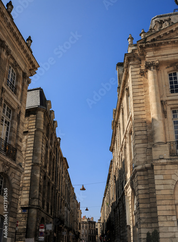 Significant street near the Place de la Bourse of Bordeaux in Fr © Óscar