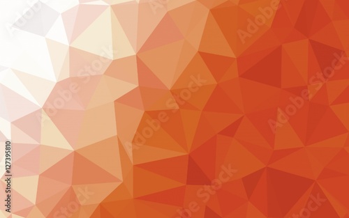 Write to orange polygon gradient texture. Triangle Background