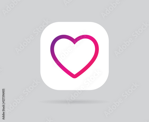 App Icon Template. Vector Gradient Fresh Color