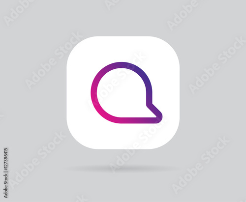 App Icon Template. Vector Gradient Fresh Color