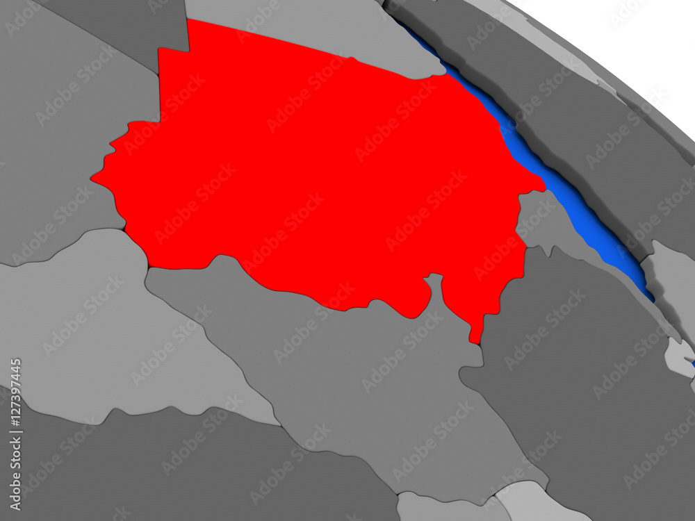 Fototapeta premium Sudan in red