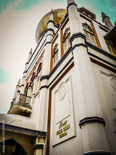 Canvas Print singapore mosque