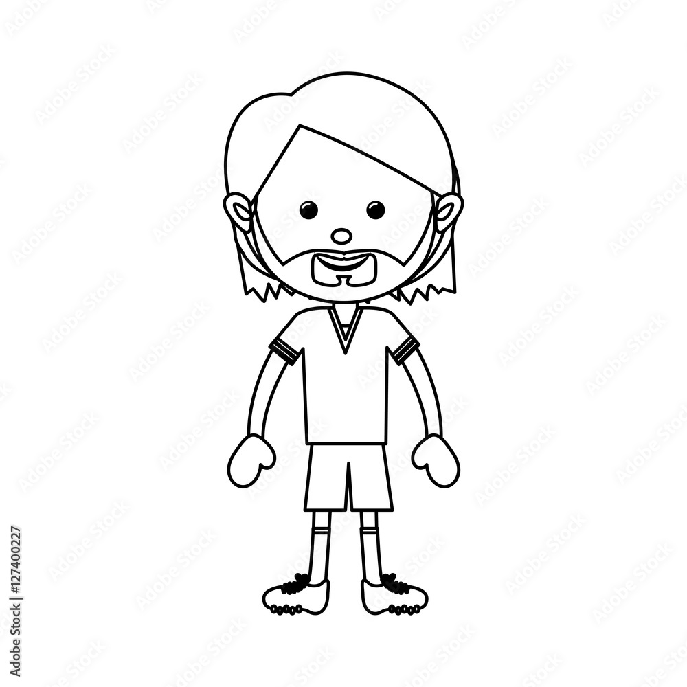 football soccer player icon image vector illustration design football soccer player icon image vector illustration design