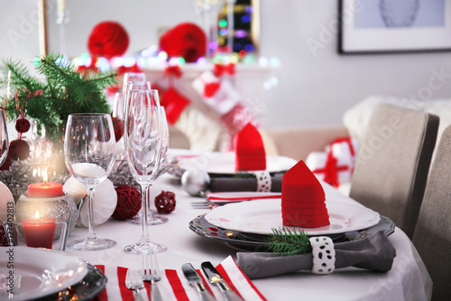 Table served for Christmas ...