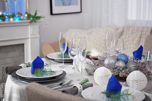 Table served for Christmas ...