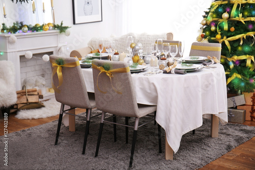 Table served for Christmas ...