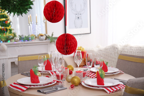 Table served for Christmas ...