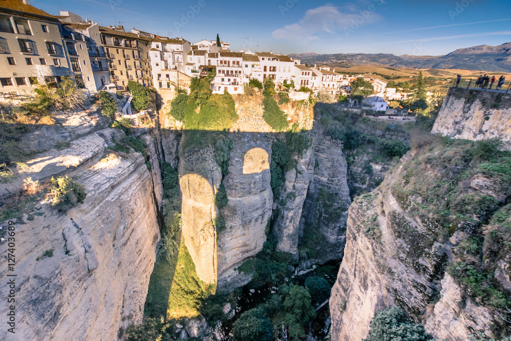 HDR Picture of the Rocks of Ronda, Spain