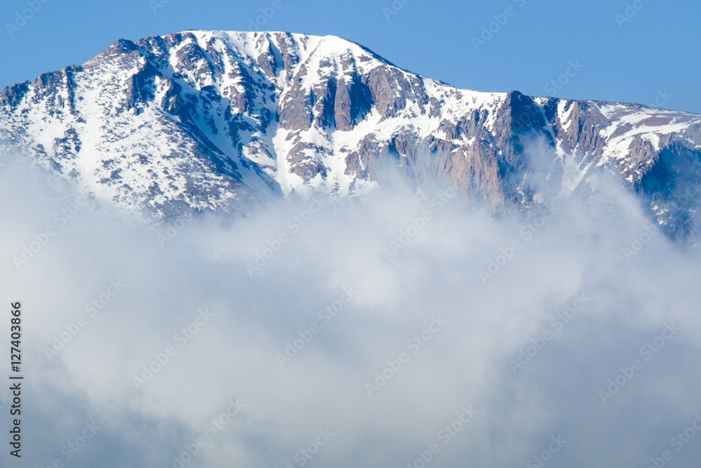 Storm Clouds Receding from Pikes Peak