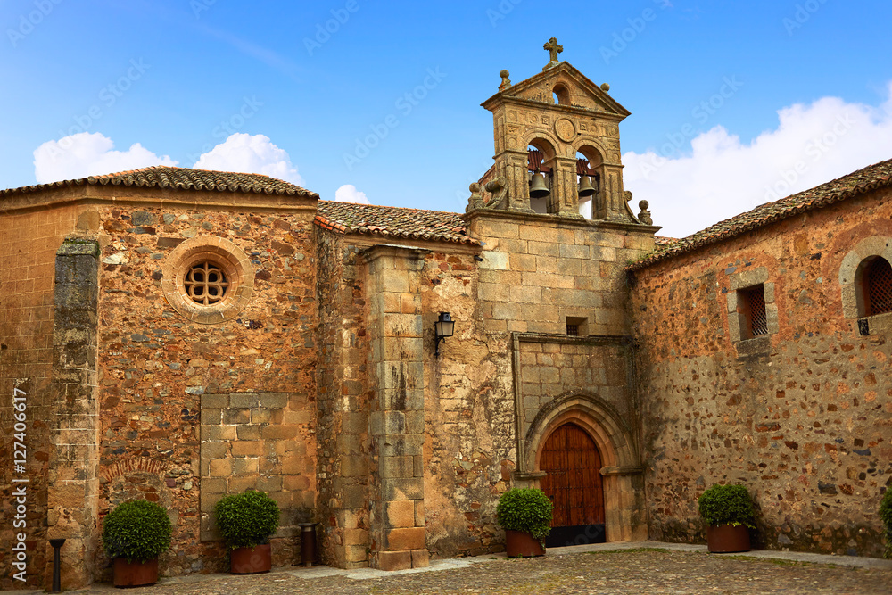 Fototapeta premium Caceres St Paul convent in Spain Extremadura