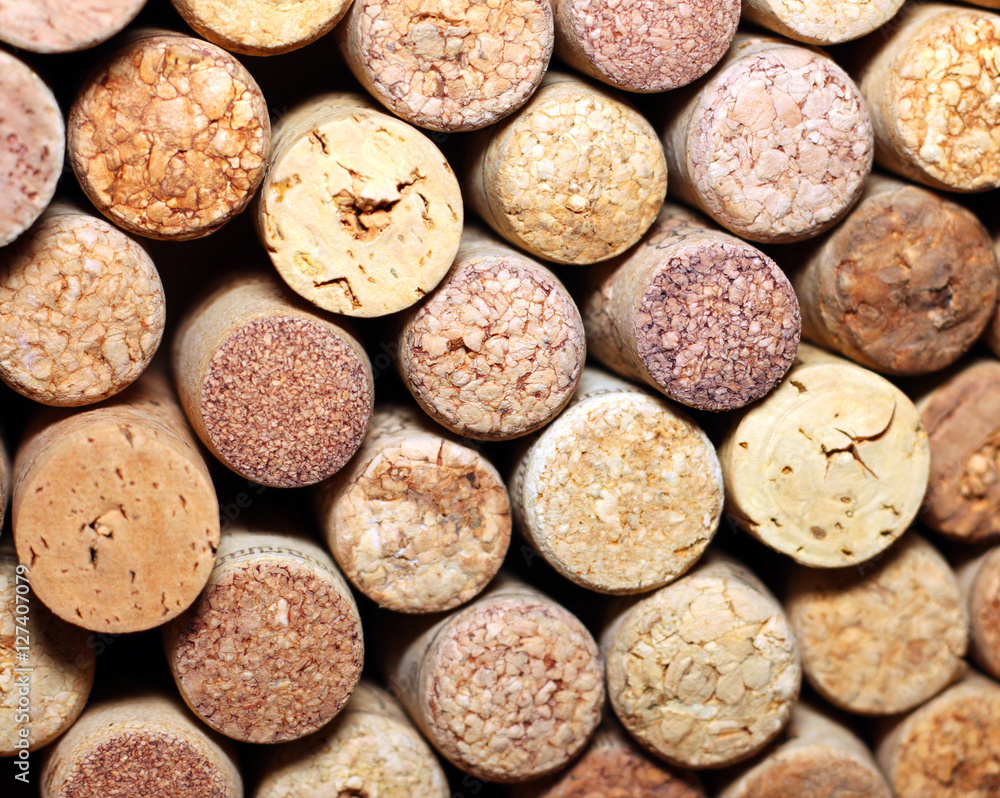 Wall of many different wine corks. Closeup of wine corks. Close up of cork wine. Wall of many different wine corks. Closeup of wine corks. Close up of cork wine.