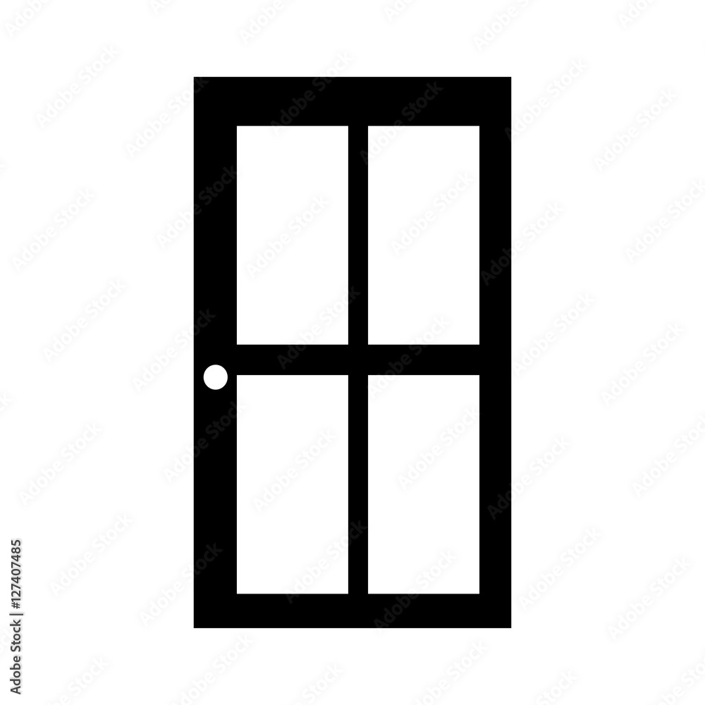 glass and wood door icon image vector illustration design glass and wood door icon image vector illustration design